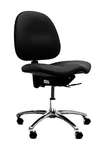 E7 Series Stamina ESD Chair with Saddle Seat, Conductive Fabric